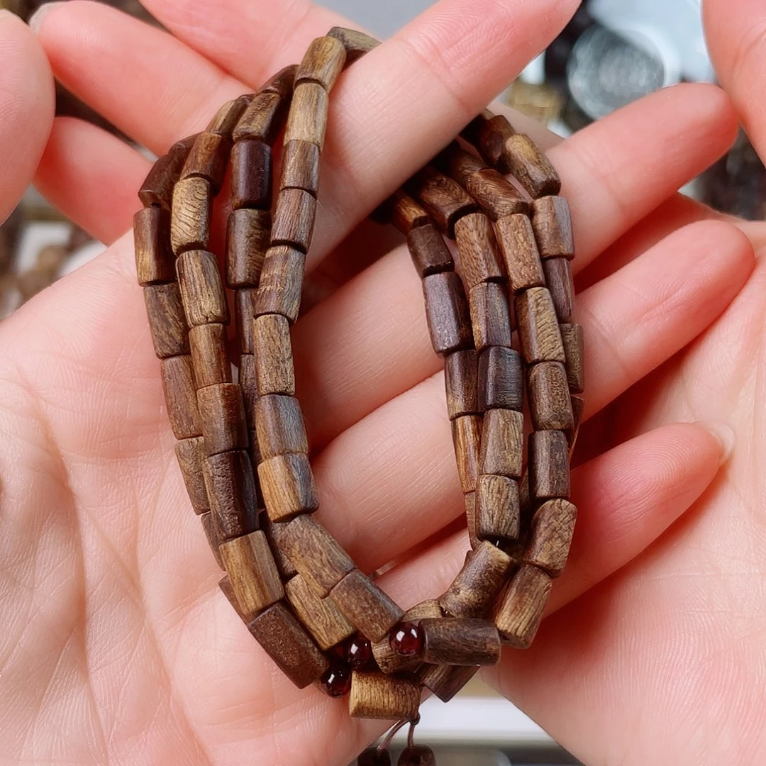 手串沉香芽庄白棋窖藏古董瘤疤0.5