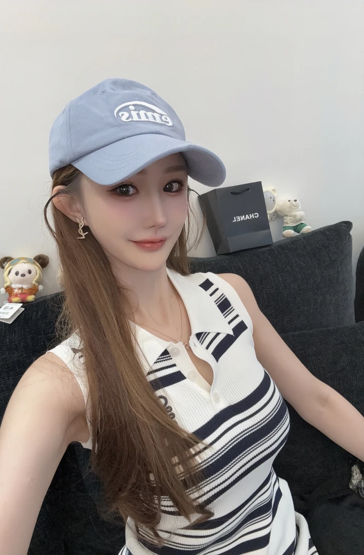 【VBB高奢】黑白条纹针织连衣裙女夏新款时尚减龄气质POLO领无袖