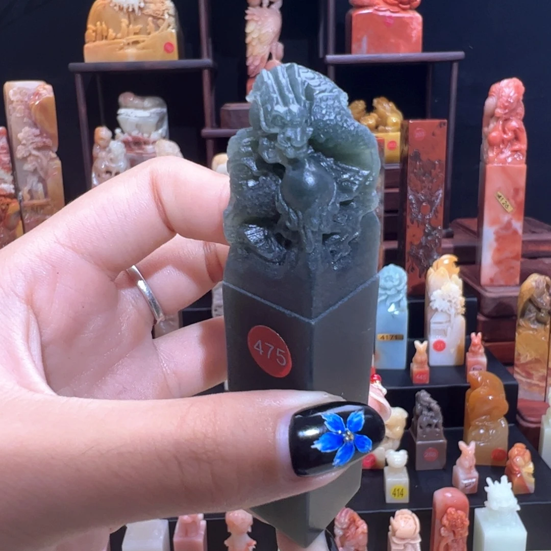 用***3昌化石印石手工制作