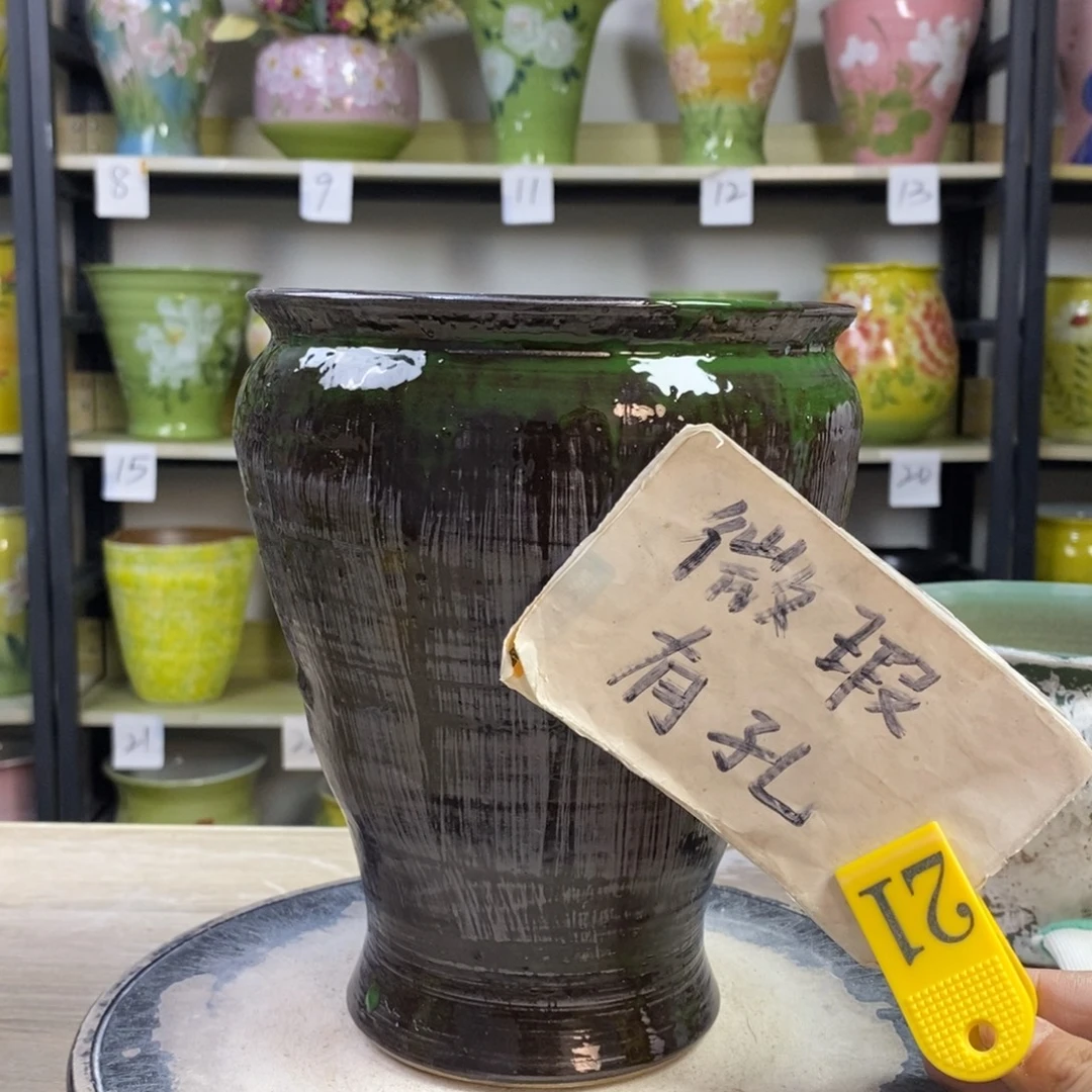 景德镇手工手绘陶瓷花盆