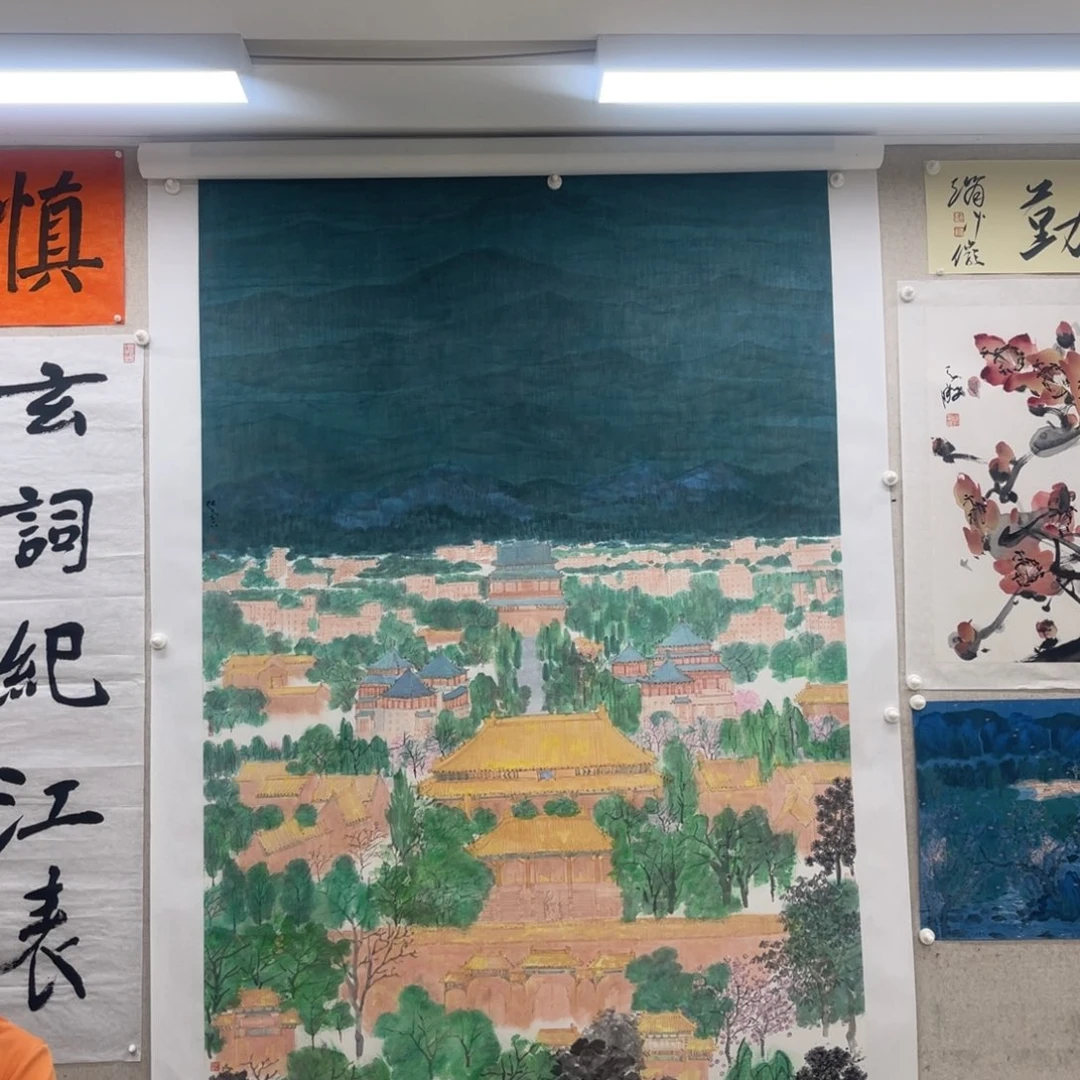 雨***巷国画张兰石 25平尺 订金（50000）