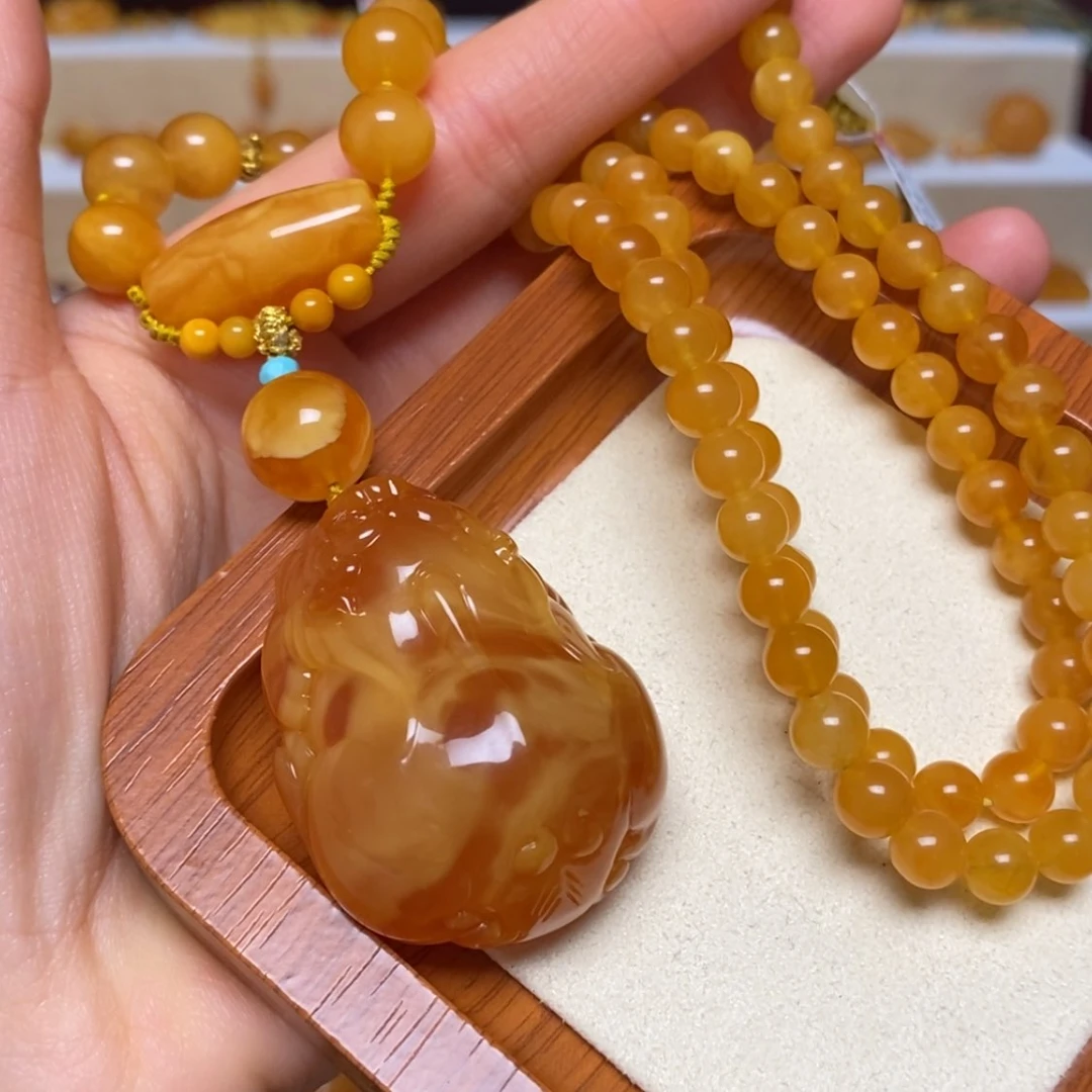 【闪购商品】未镶嵌颈饰蜜蜡项链