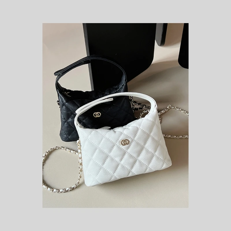 【308#编码】小香风25C早春饭盒包真皮菱格链条包包小香风包