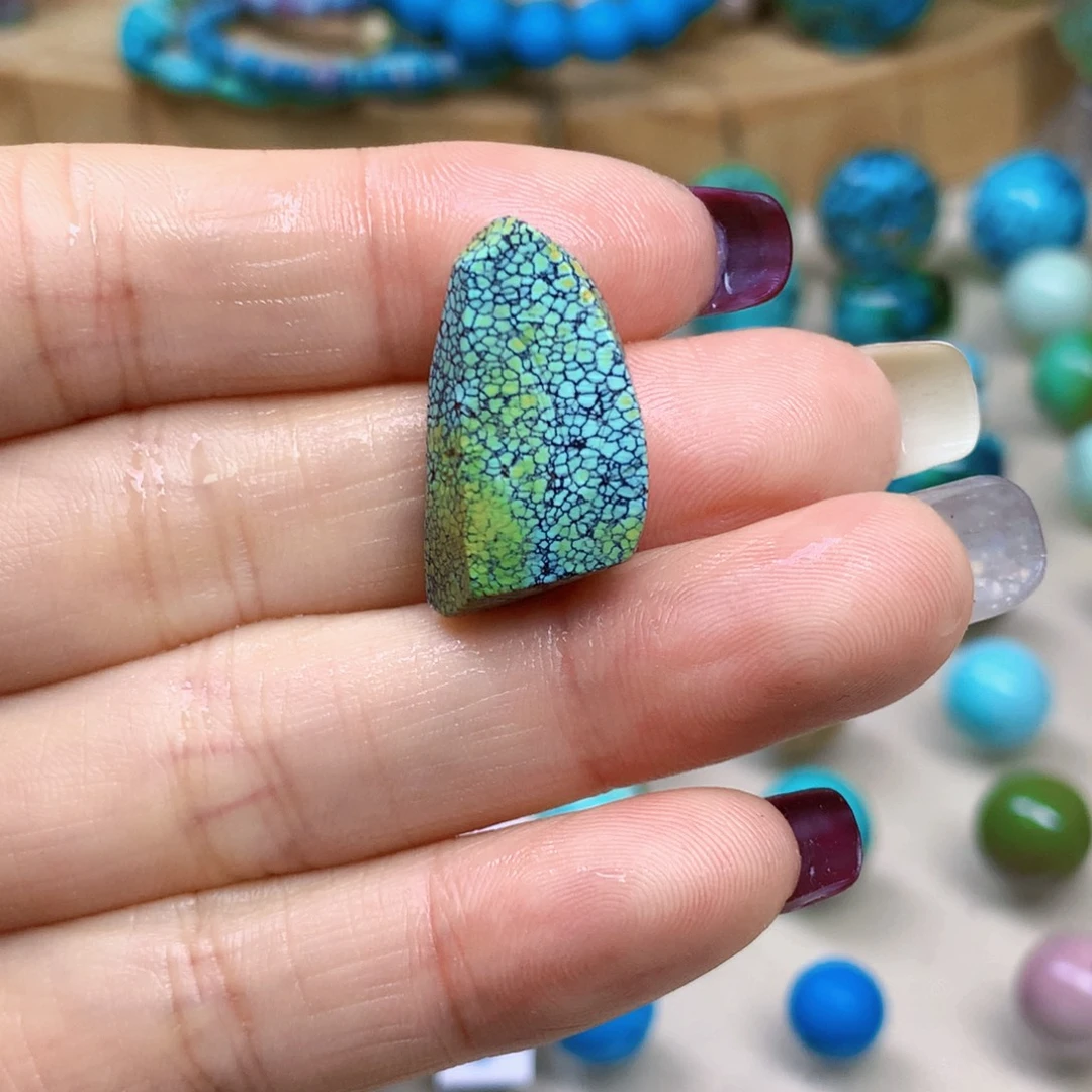 绿松石未镶嵌三彩随行