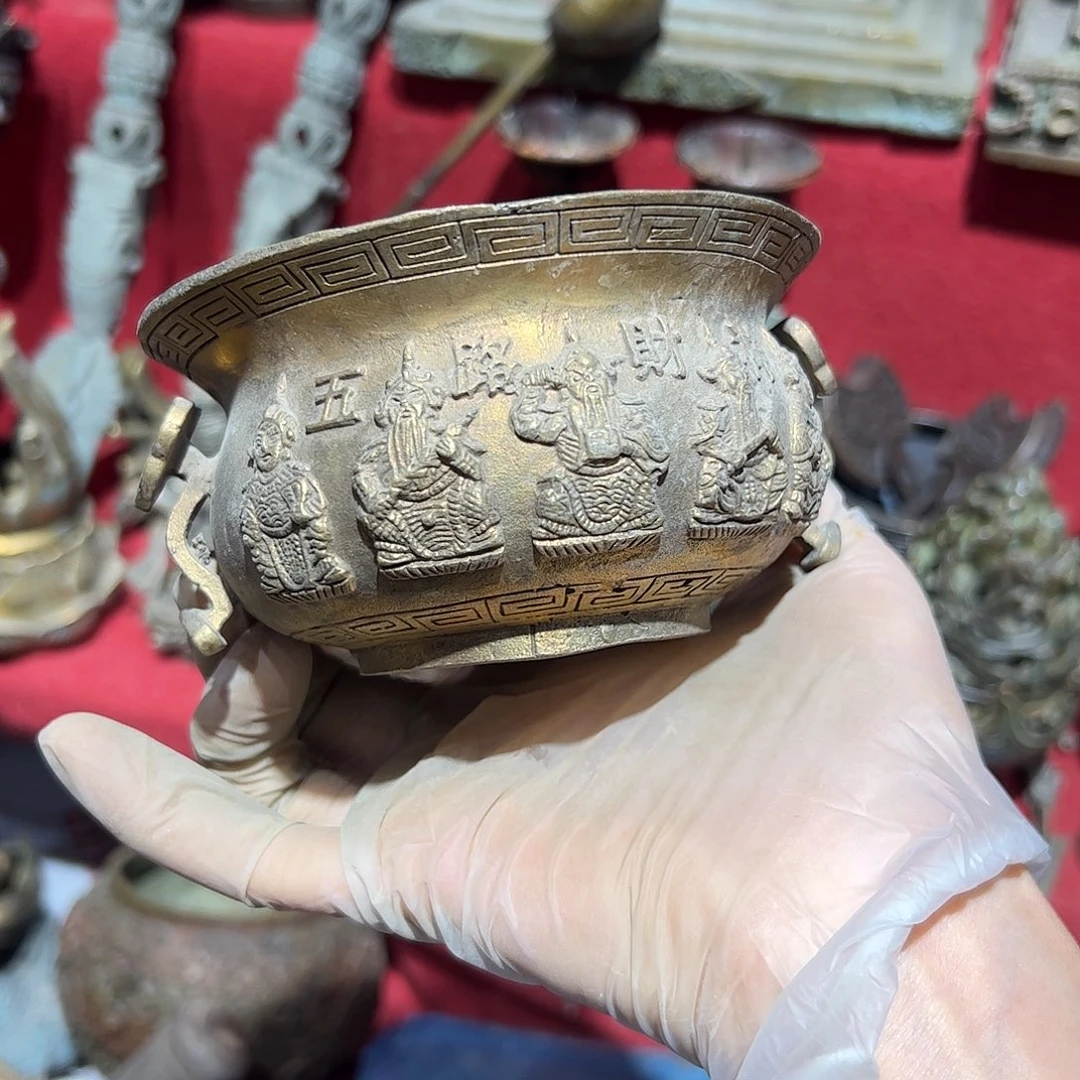 天*℡微瑕疵黄铜摆件工艺品