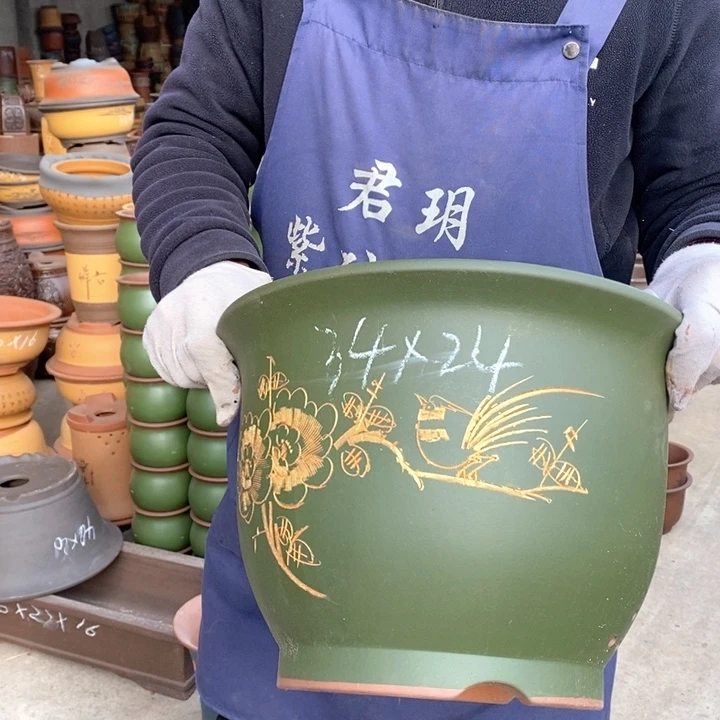 紫砂花盆盆栽花卉苗木种植