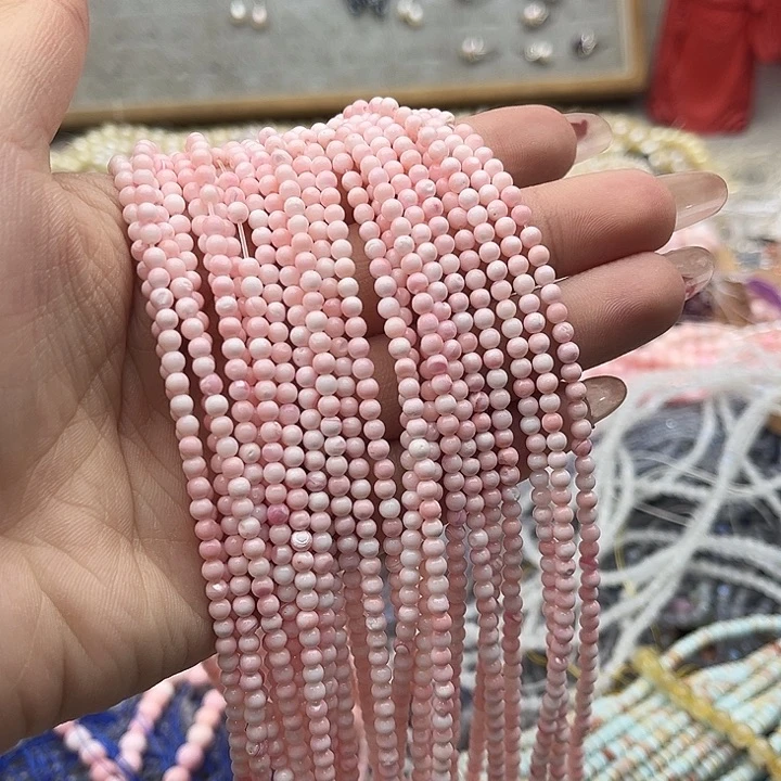 玛瑙/玉髓珠宝半成品未镶嵌一条3mm左右女王 贝