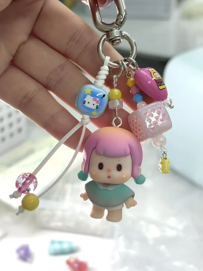 【溪米露手作】手工diy珠链(随单发/补差链接/配件随机）钥匙扣