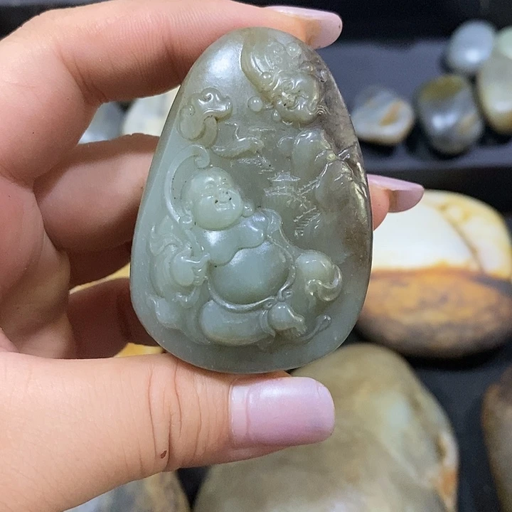 石***记和田玉（糖玉）未镶嵌挂件