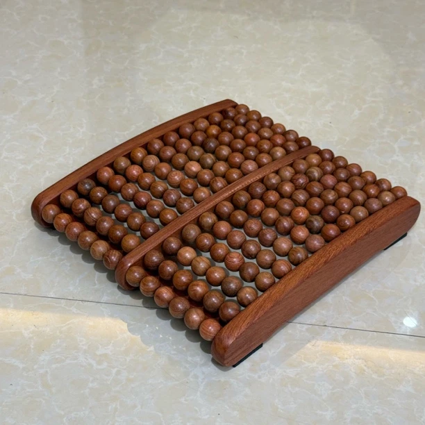 缅甸花梨 珠珠足底 按摩脚踏