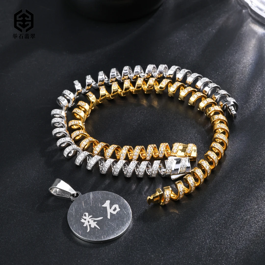 925银合成锆石银制品 TH0630-9819-109个性手链（自选多样性发一）u