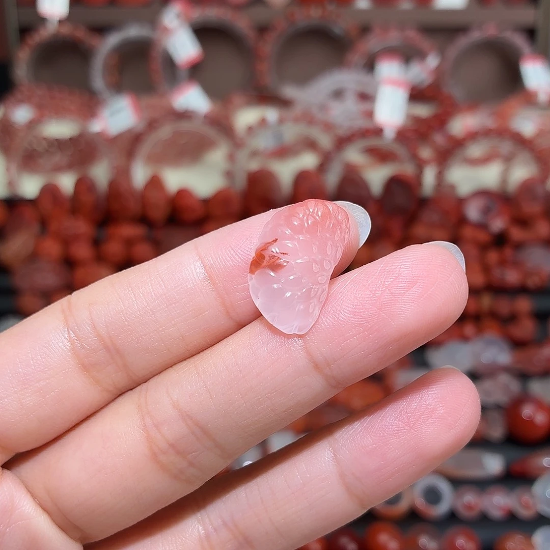 南红玛瑙未镶嵌颈饰橘子瓣