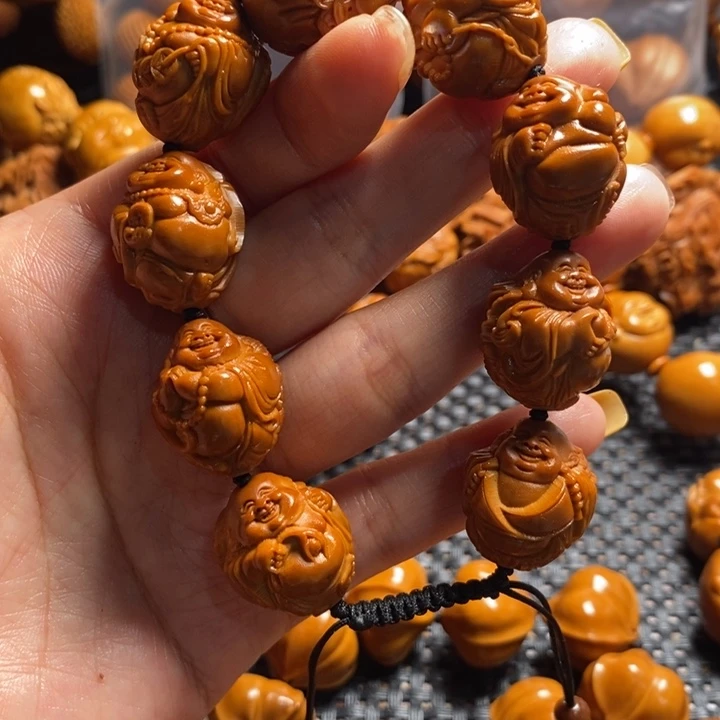 橄榄核吊坠瑞兽弥勒1.9左右