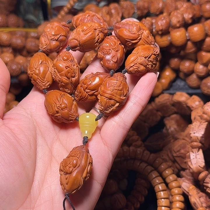 手串桃核十二生肖