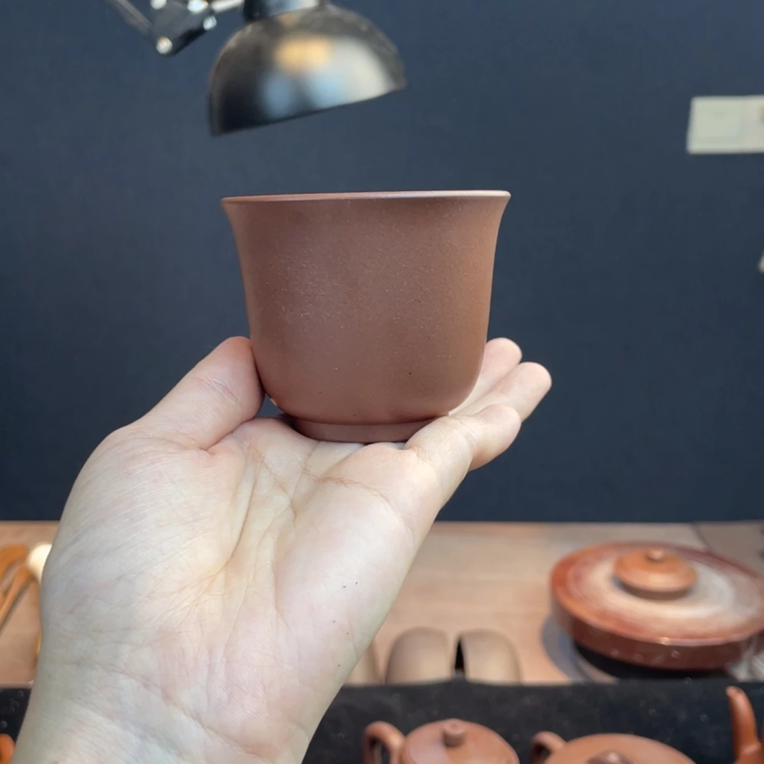 茶壶紫砂原矿主人杯紫泥100cc