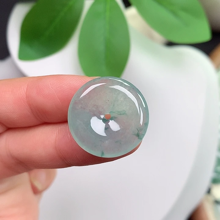 颈饰未镶嵌翡翠平安扣 20.5x4.0mm