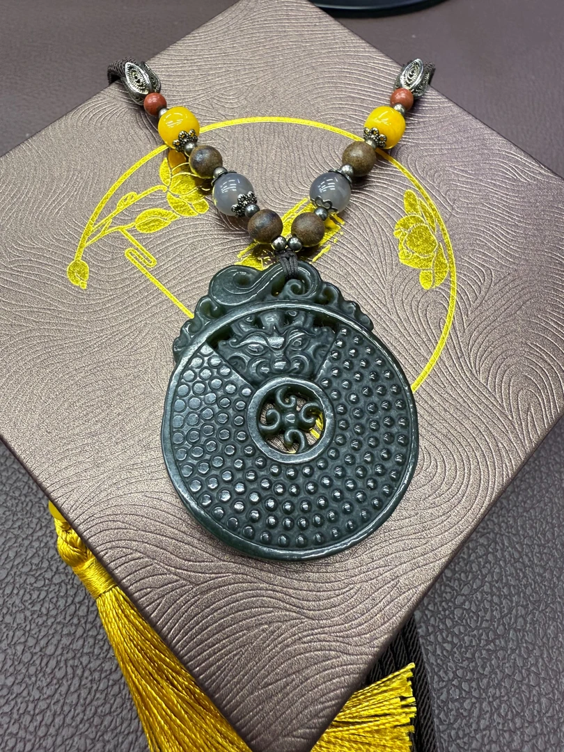 和田玉 吉祥如意 如意牌颈饰（多样性发货发一件）