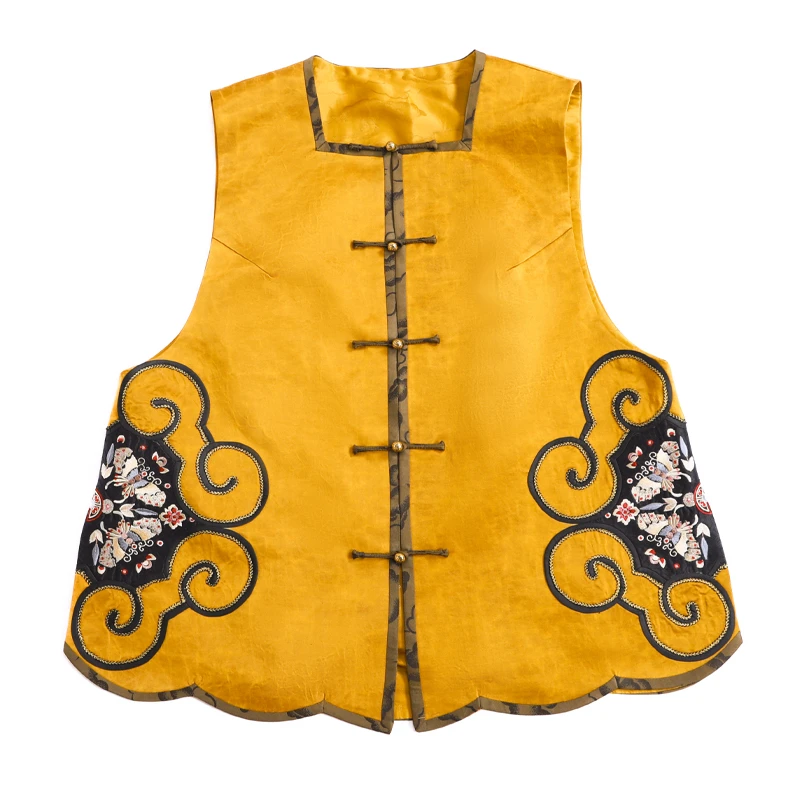 「巳巳如意」乐锦坊复古中国风手工原创设计日常百搭女装汉服马甲