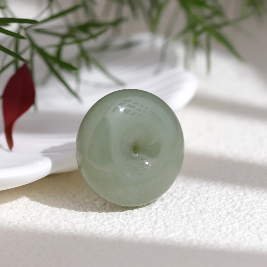 天然且末料青白玉玉女款福气玉佩上等和田玉挂坠和田玉玉石挂件