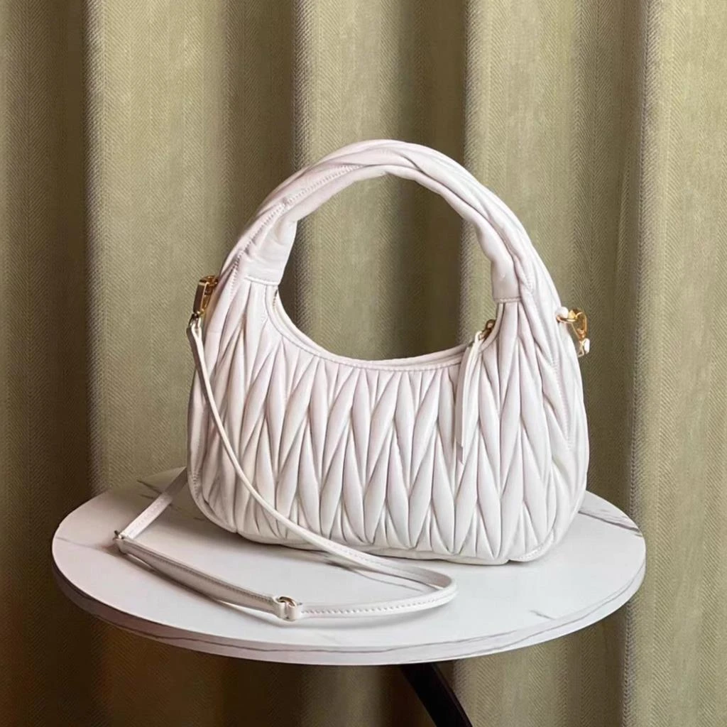 2565白色月牙包时尚百搭新款爆款女包手提斜挎包包