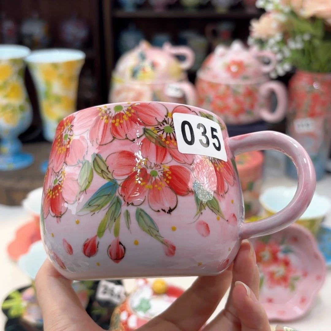 景德镇手绘高温釉下彩陶瓷茶具