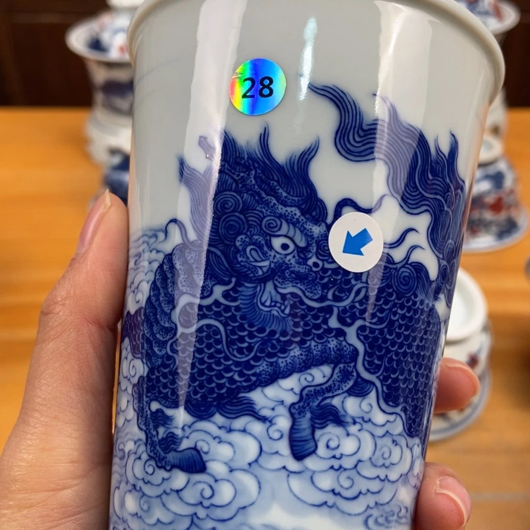 手绘现代茶具非古董