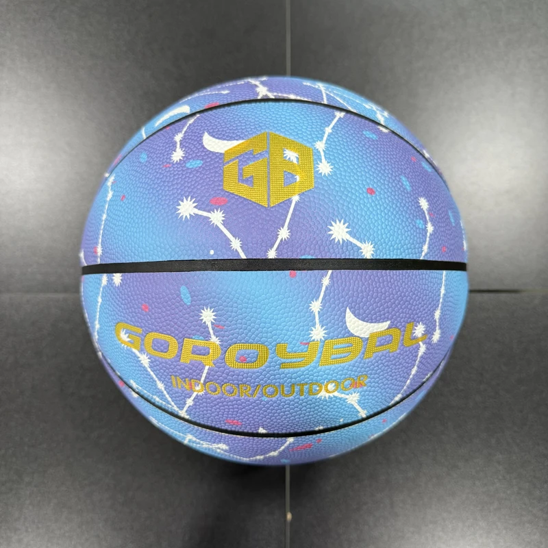 科比纪念款发光夜光反光篮球比赛训练专用礼物