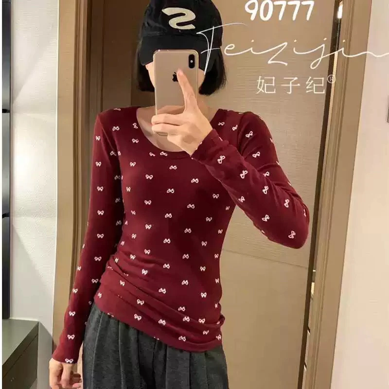 女士衣架款加绒打底