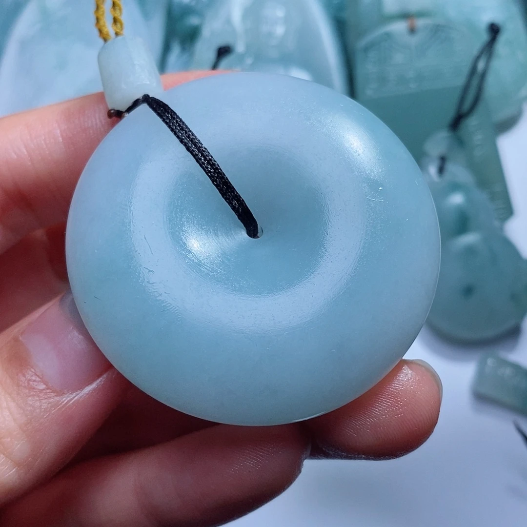 定制翡翠未镶嵌毛货付款后确认抛光