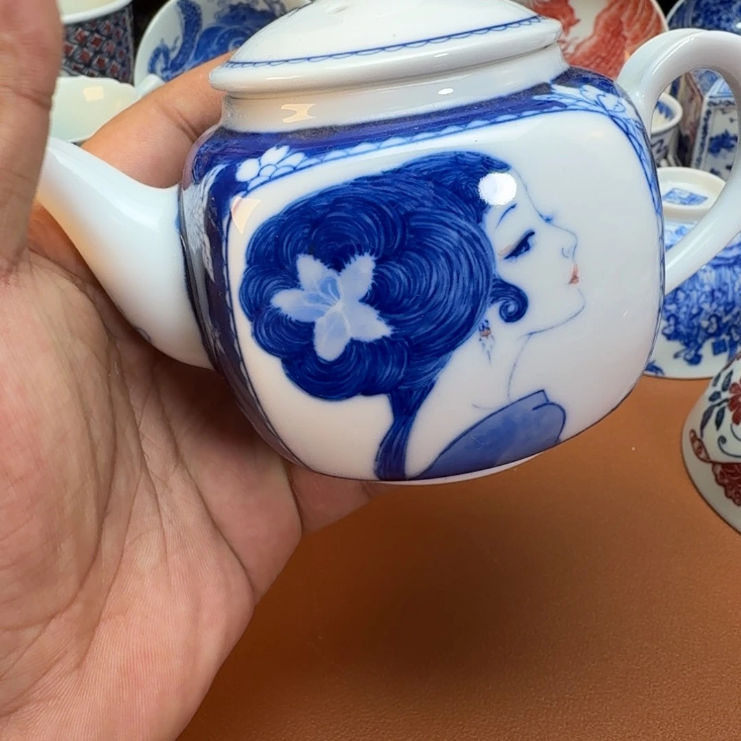 木***砖杯子景德镇全手工手绘陶瓷