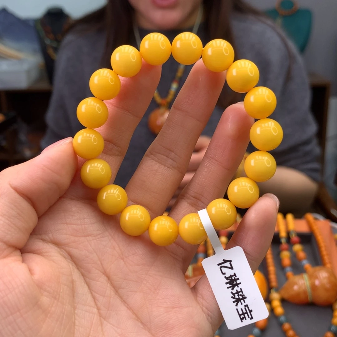 未镶嵌蜜蜡手串天然
