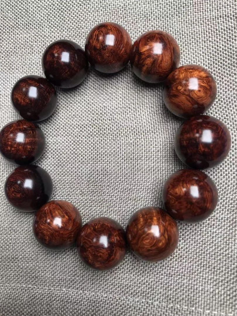 海南黄花梨留疤手串20mm