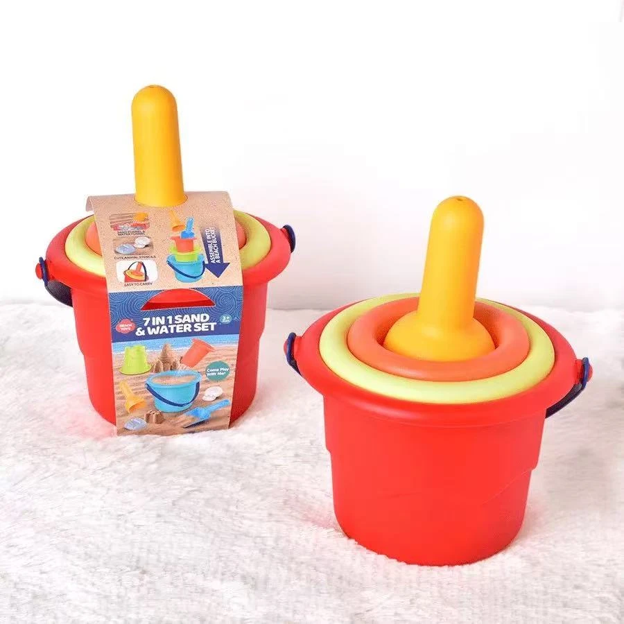 沙滩玩具玩水挖沙工具加厚水桶沙滩铲组合玩具