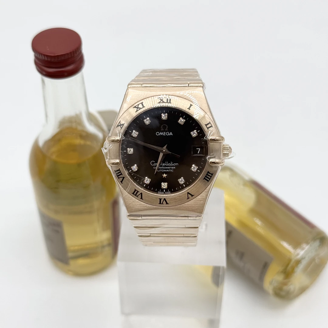 99新 Omega/欧米茄 星座 自动机芯 18K红金 35.5mm 单