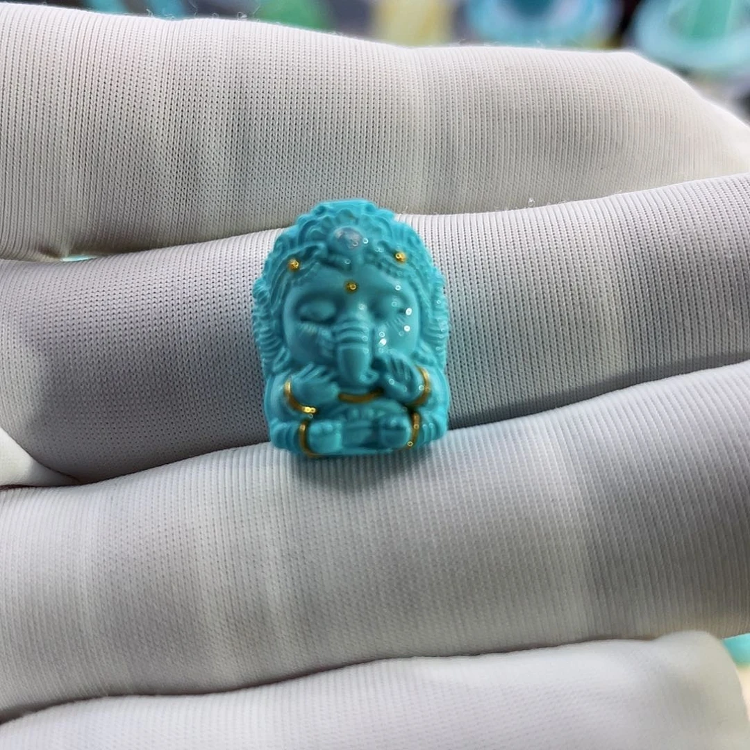 绿松石珠宝奇石未镶嵌