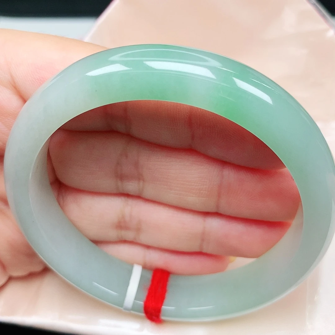 未镶嵌手镯翡翠31冰胶飘绿