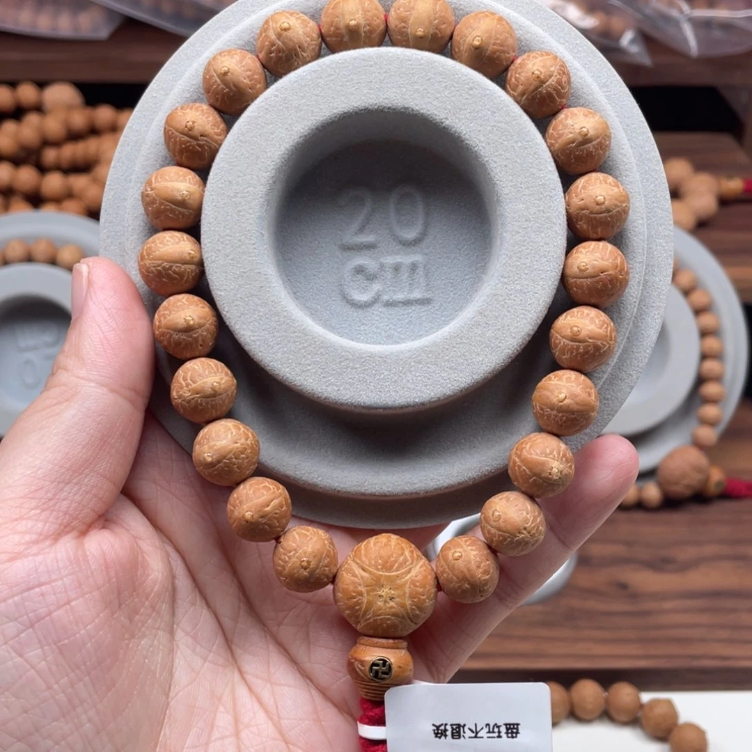 手串凤眼菩提尼泊尔凤眼菩提准实心手串