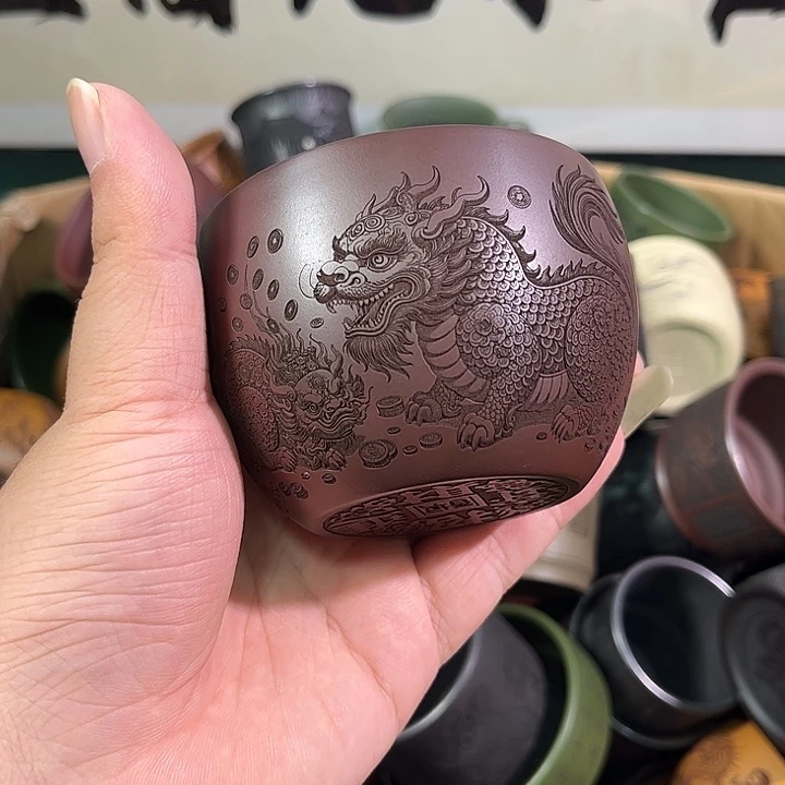 茶杯紫砂全手工紫砂主人杯