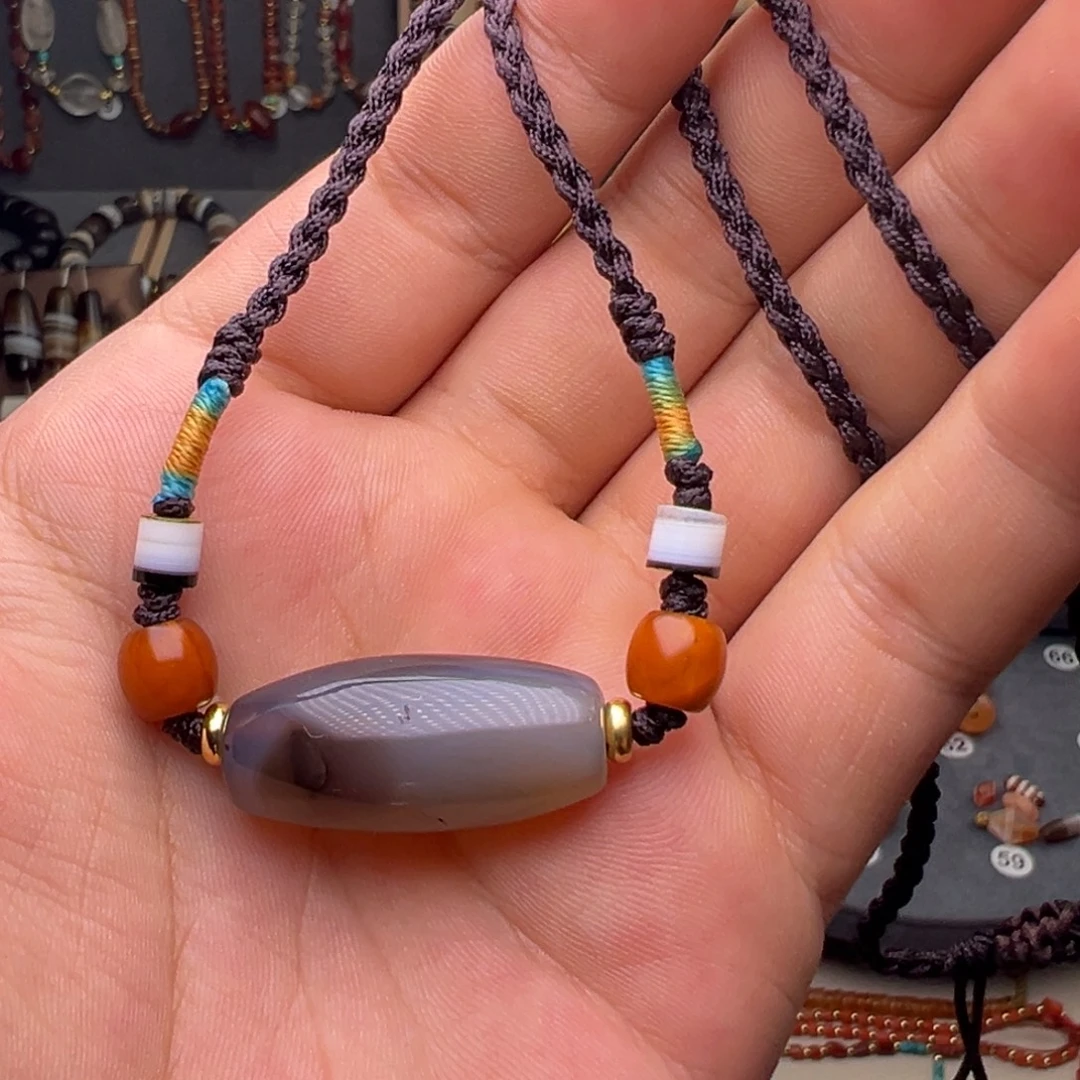 玛瑙/玉髓合金颈饰