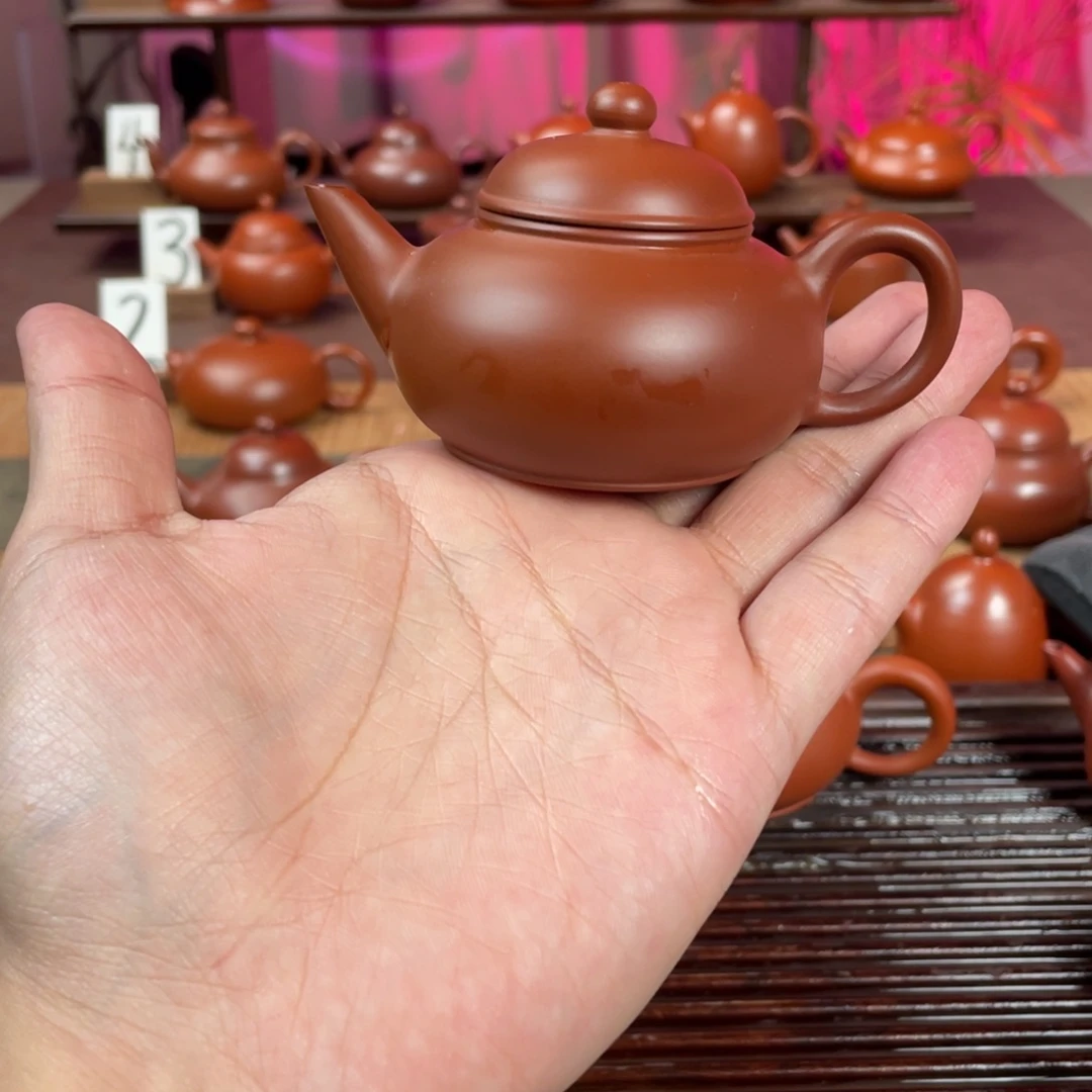 周***军紫砂茶壶精工薄胎水平90cc