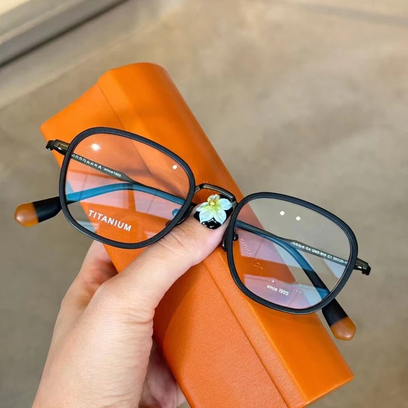 抖音网红爆火款 808 809 纯钛镜架批发 复古风长期有货