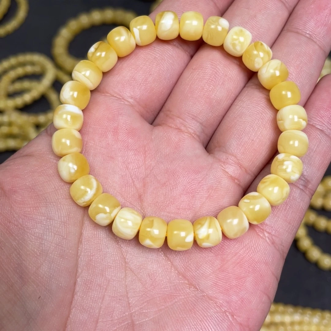 蜜蜡未镶嵌裸石蜜蜡手串8.3mm