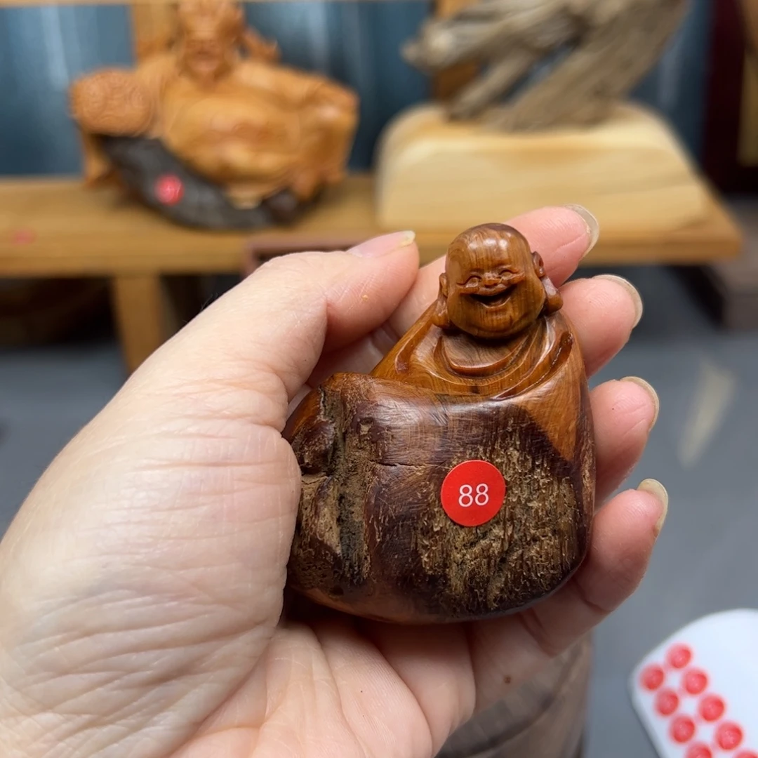 用***9木崖柏木摆件手把件，