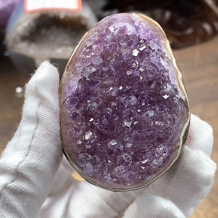 晶福利未镶嵌水晶42紫蛋
