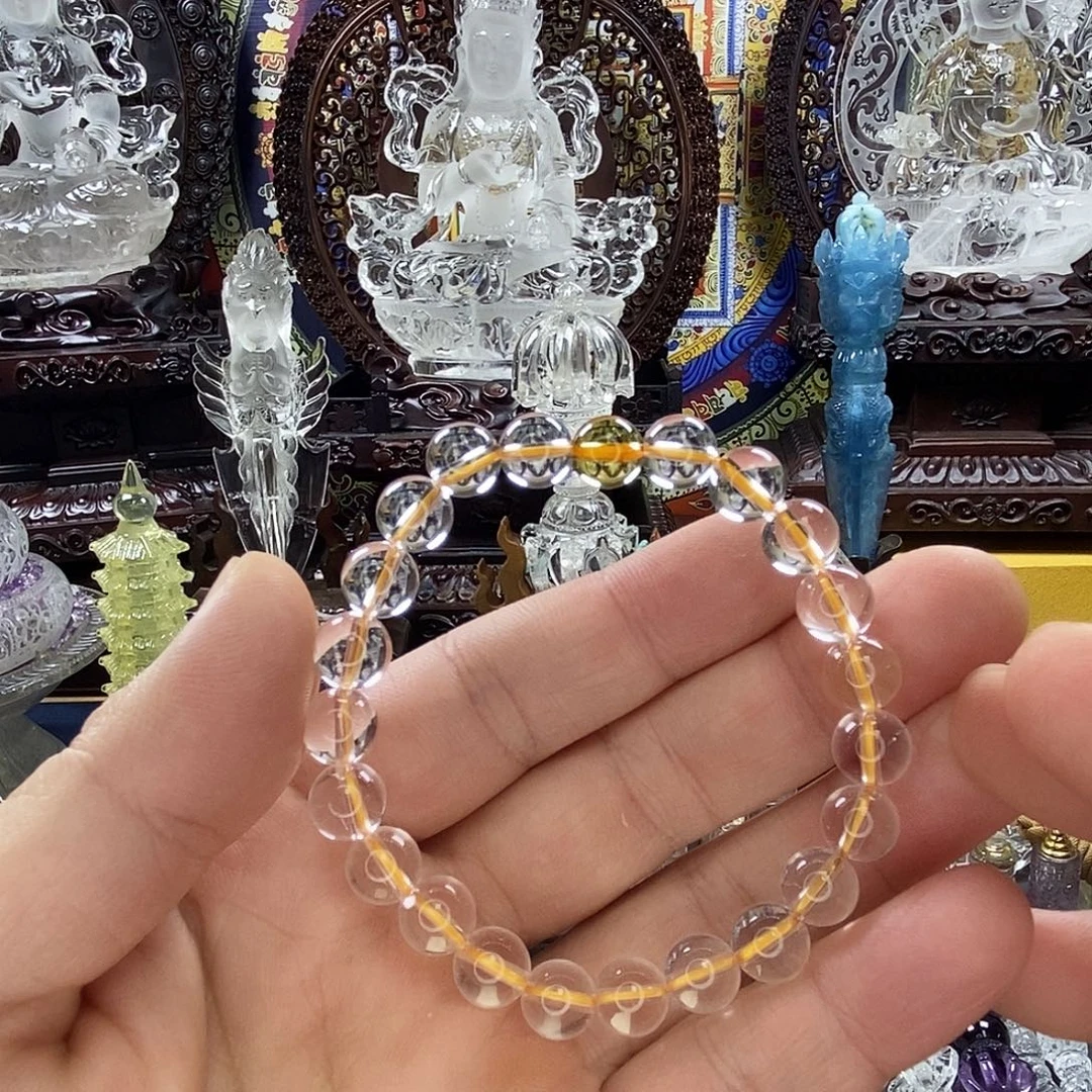 颈饰水晶未镶嵌天然水晶手串