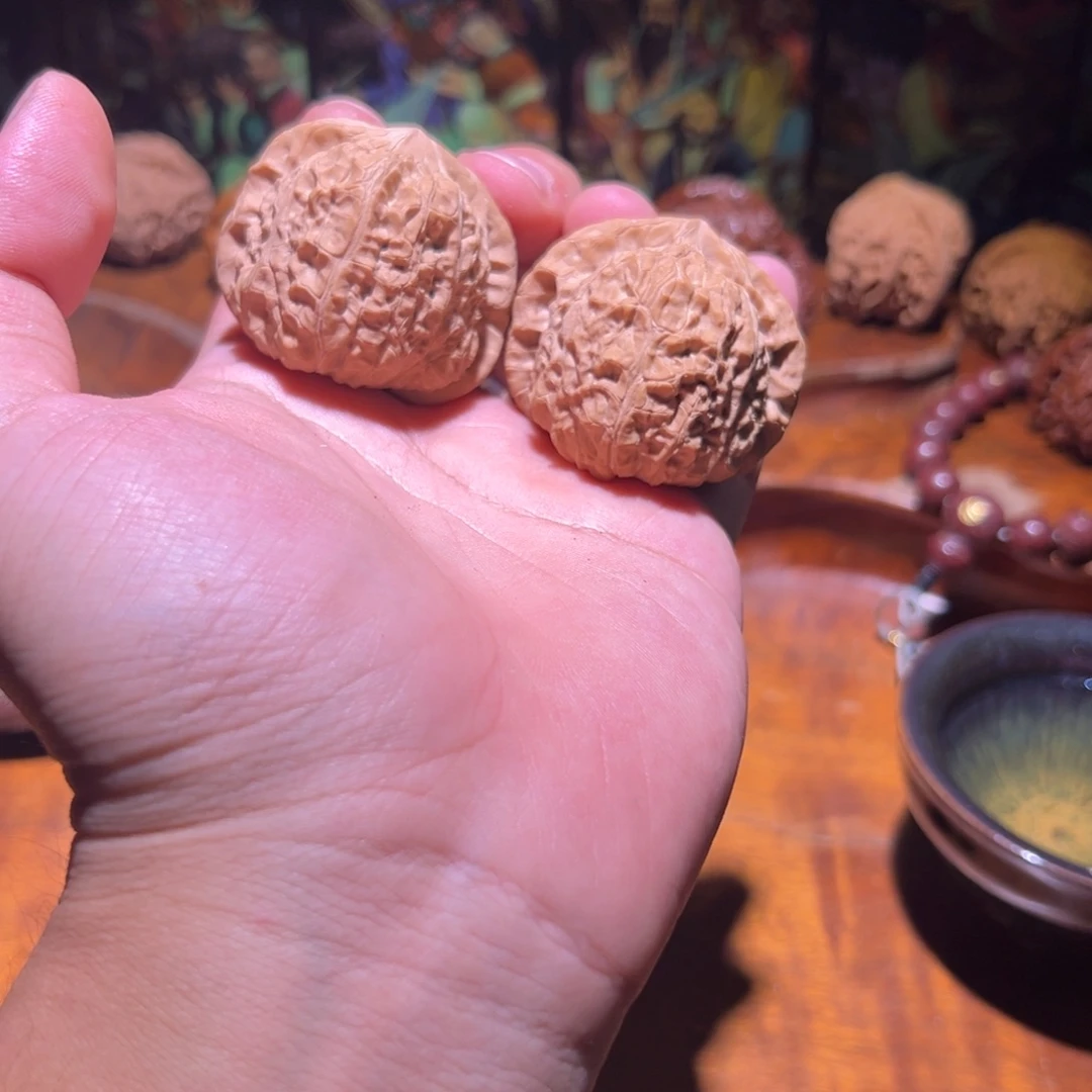 吊坠文玩核桃44➕全品南瓜墩，看细节，骨质好