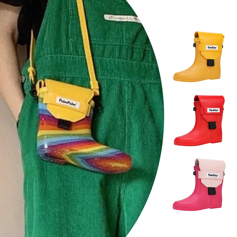 PabePabe雨靴包斜挎手机包创意可爱潮人单肩包包小众设计师鞋子包
