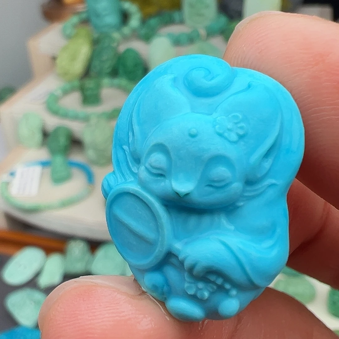 绿松石未镶嵌主播万珍