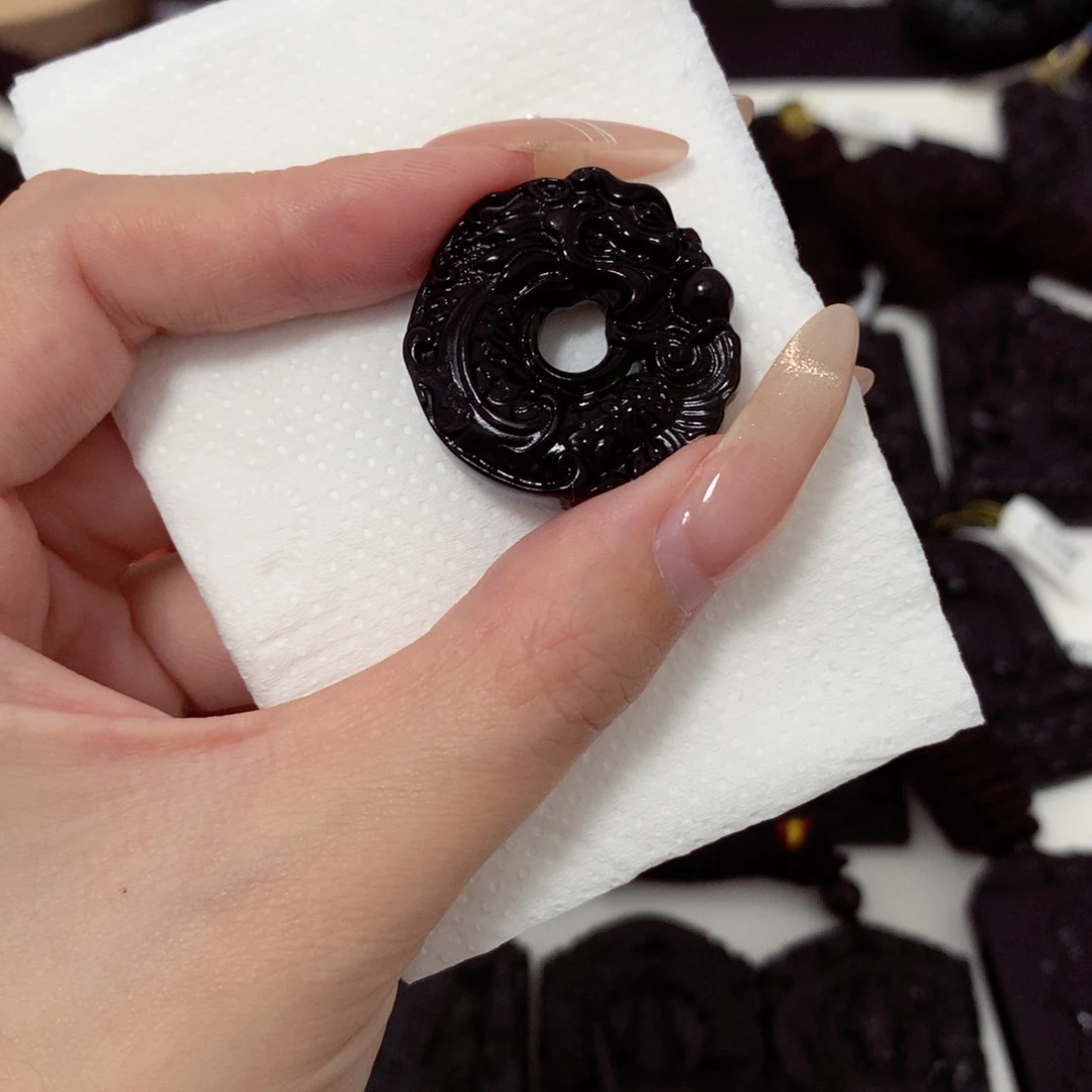 天然a货钢琴黑挂件