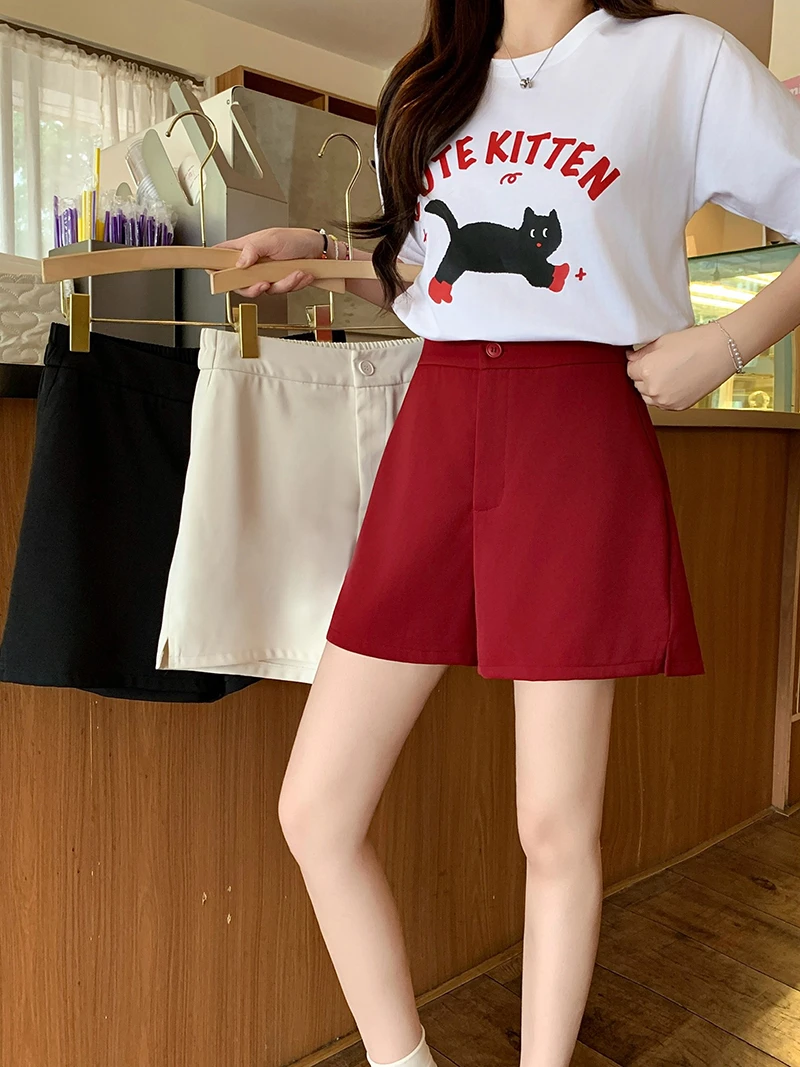 夏季慵懒风短裤女款爆款2025新款显高外穿大码胖mm休闲宽松短裤